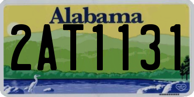 AL license plate 2AT1131