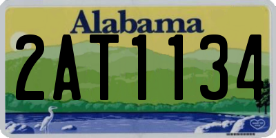 AL license plate 2AT1134