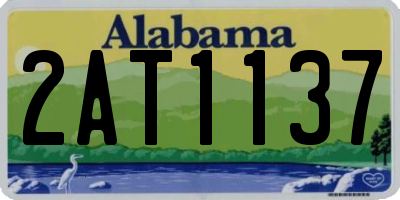 AL license plate 2AT1137