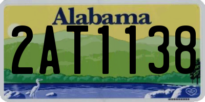 AL license plate 2AT1138