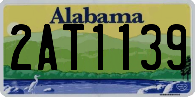 AL license plate 2AT1139