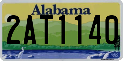 AL license plate 2AT1140