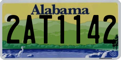 AL license plate 2AT1142