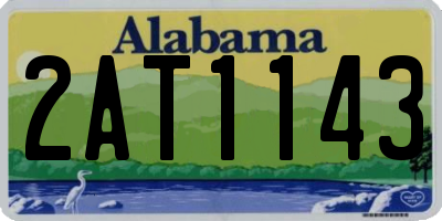 AL license plate 2AT1143