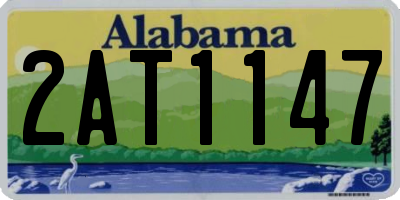 AL license plate 2AT1147