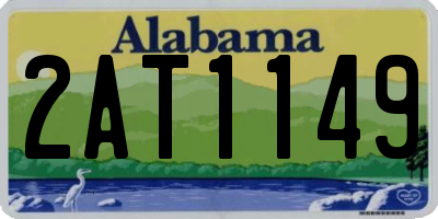 AL license plate 2AT1149