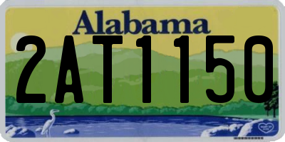 AL license plate 2AT1150