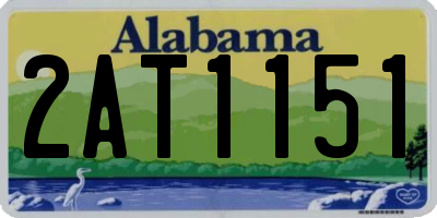 AL license plate 2AT1151