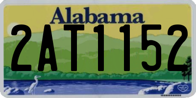 AL license plate 2AT1152
