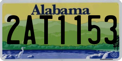 AL license plate 2AT1153
