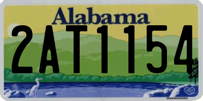 AL license plate 2AT1154