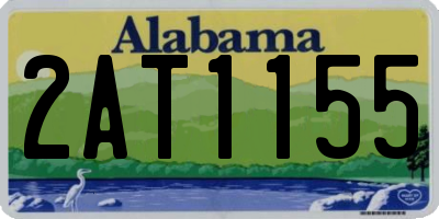 AL license plate 2AT1155