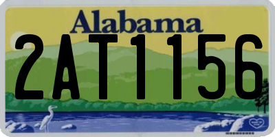 AL license plate 2AT1156