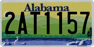 AL license plate 2AT1157