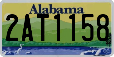 AL license plate 2AT1158