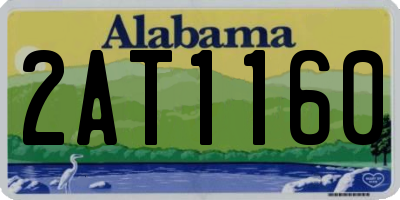 AL license plate 2AT1160