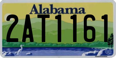 AL license plate 2AT1161