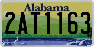 AL license plate 2AT1163