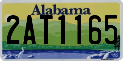 AL license plate 2AT1165