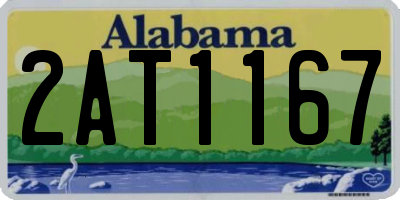 AL license plate 2AT1167