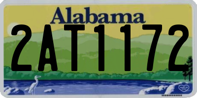 AL license plate 2AT1172