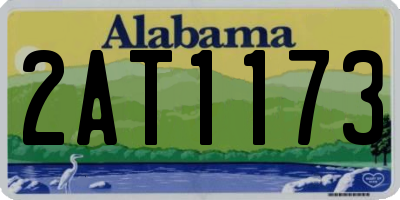 AL license plate 2AT1173