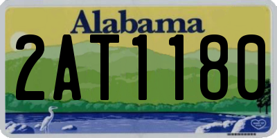 AL license plate 2AT1180