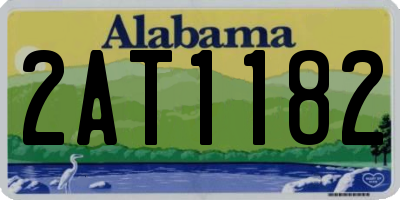 AL license plate 2AT1182