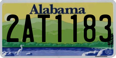 AL license plate 2AT1183