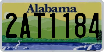 AL license plate 2AT1184