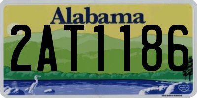 AL license plate 2AT1186