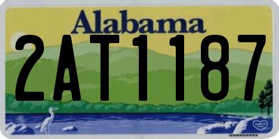 AL license plate 2AT1187