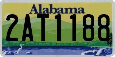 AL license plate 2AT1188