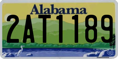 AL license plate 2AT1189