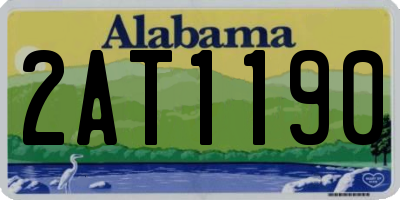 AL license plate 2AT1190