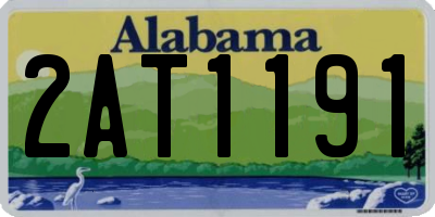 AL license plate 2AT1191