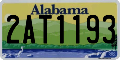 AL license plate 2AT1193