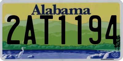 AL license plate 2AT1194