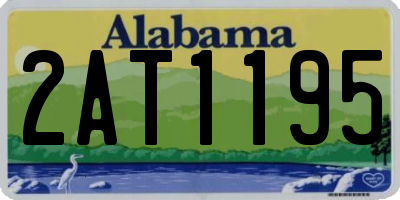 AL license plate 2AT1195