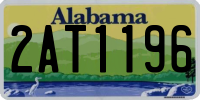 AL license plate 2AT1196