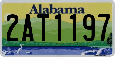 AL license plate 2AT1197