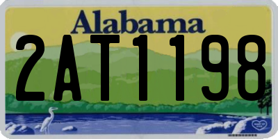 AL license plate 2AT1198