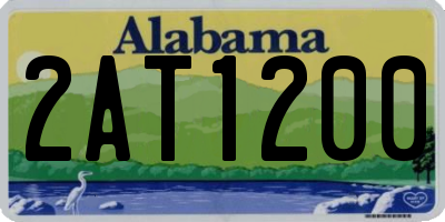 AL license plate 2AT1200