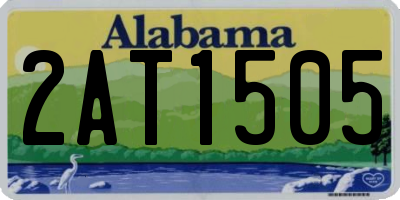 AL license plate 2AT1505