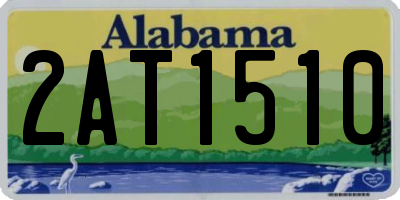 AL license plate 2AT1510