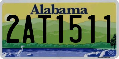 AL license plate 2AT1511