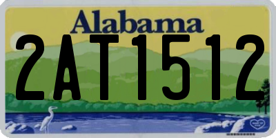 AL license plate 2AT1512