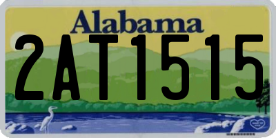 AL license plate 2AT1515