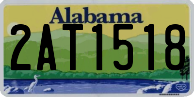 AL license plate 2AT1518