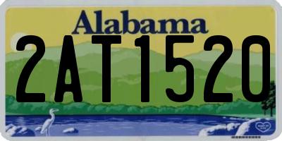 AL license plate 2AT1520